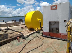 Buoy and marine equipment on barge deck — Keith Arjoon project